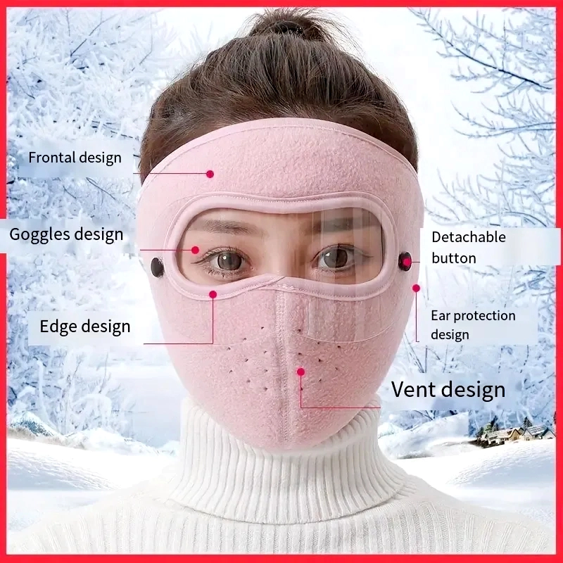 Winter Polar Fleece Full Face Mask for Extreme Cold | Windproof Anti Fog - Image 3